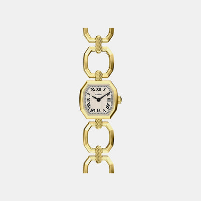 Harlow Mini Women Quartz Cream Dial Analog Stainless Steel Watch ES5483
