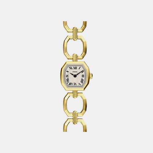 Harlow Mini Women Quartz Cream Dial Analog Stainless Steel Watch ES5483