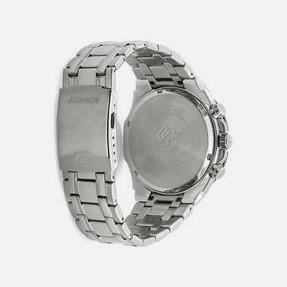 Edifice Men Quartz Black Dial Chronograph Stainless Steel Watch EX190