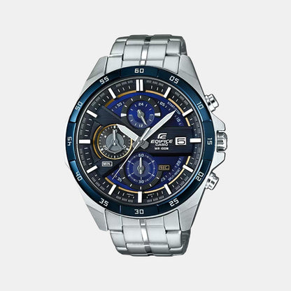 Edifice Men Quartz Blue Dial Chronograph Stainless Steel Watch EX362