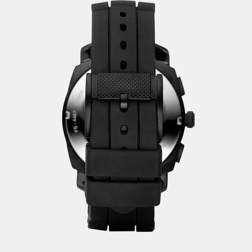 Machine Men Quartz Black Dial Chronograph Silicone Watch FS4487