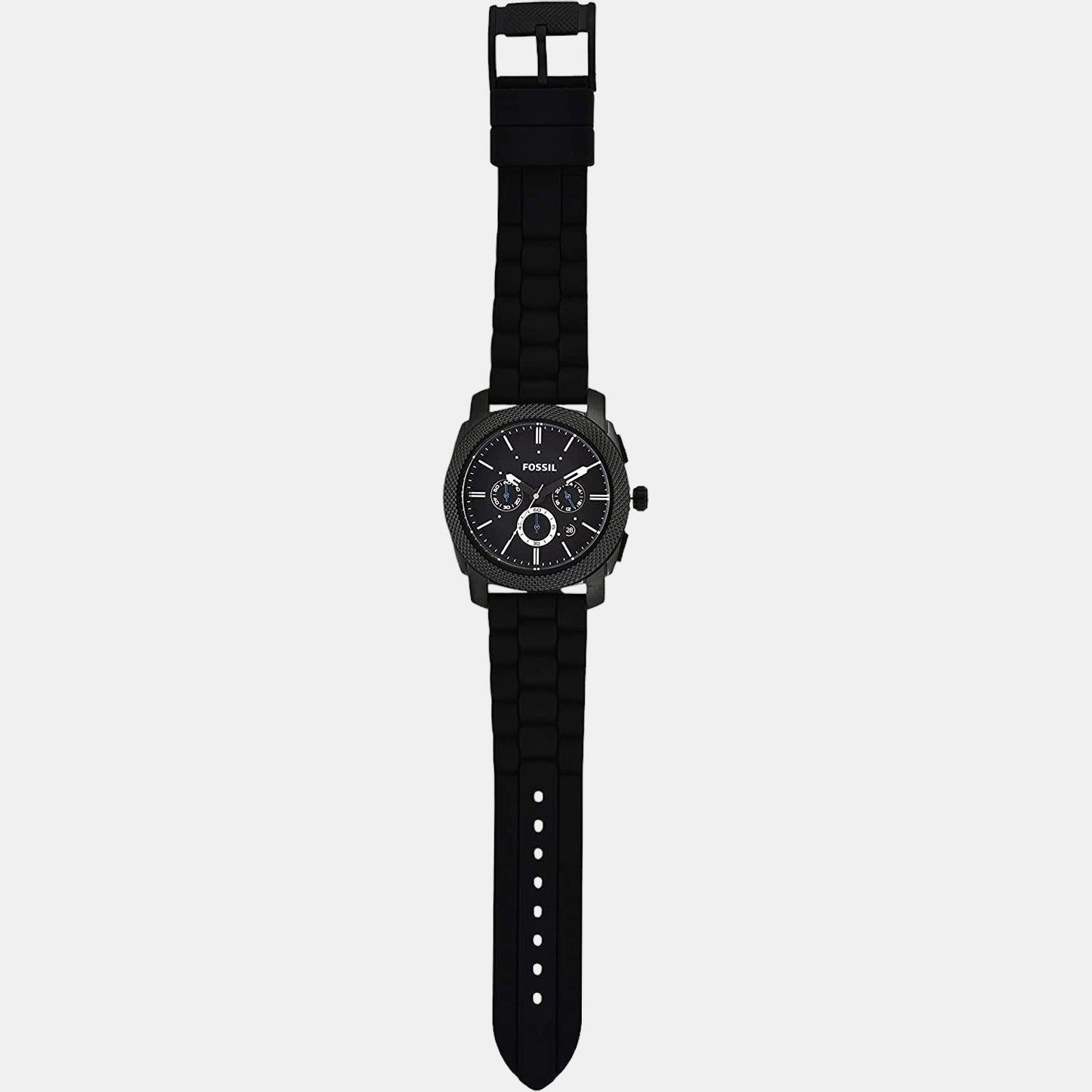 Machine Men Quartz Black Dial Chronograph Silicone Watch FS4487