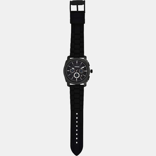 Machine Men Quartz Black Dial Chronograph Silicone Watch FS4487
