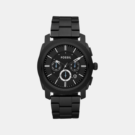 Machine Men Quartz Black Dial Chronograph Stainless Steel Watch FS4552