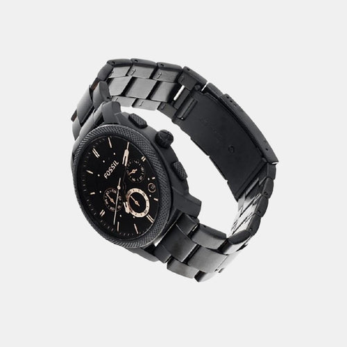Machine Men Quartz Black Dial Chronograph Stainless Steel Watch FS4682