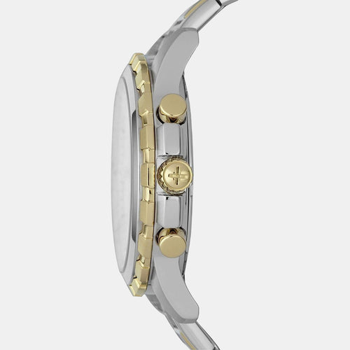Dean Men Quartz Silver Dial Chronograph Stainless Steel Watch FS4795