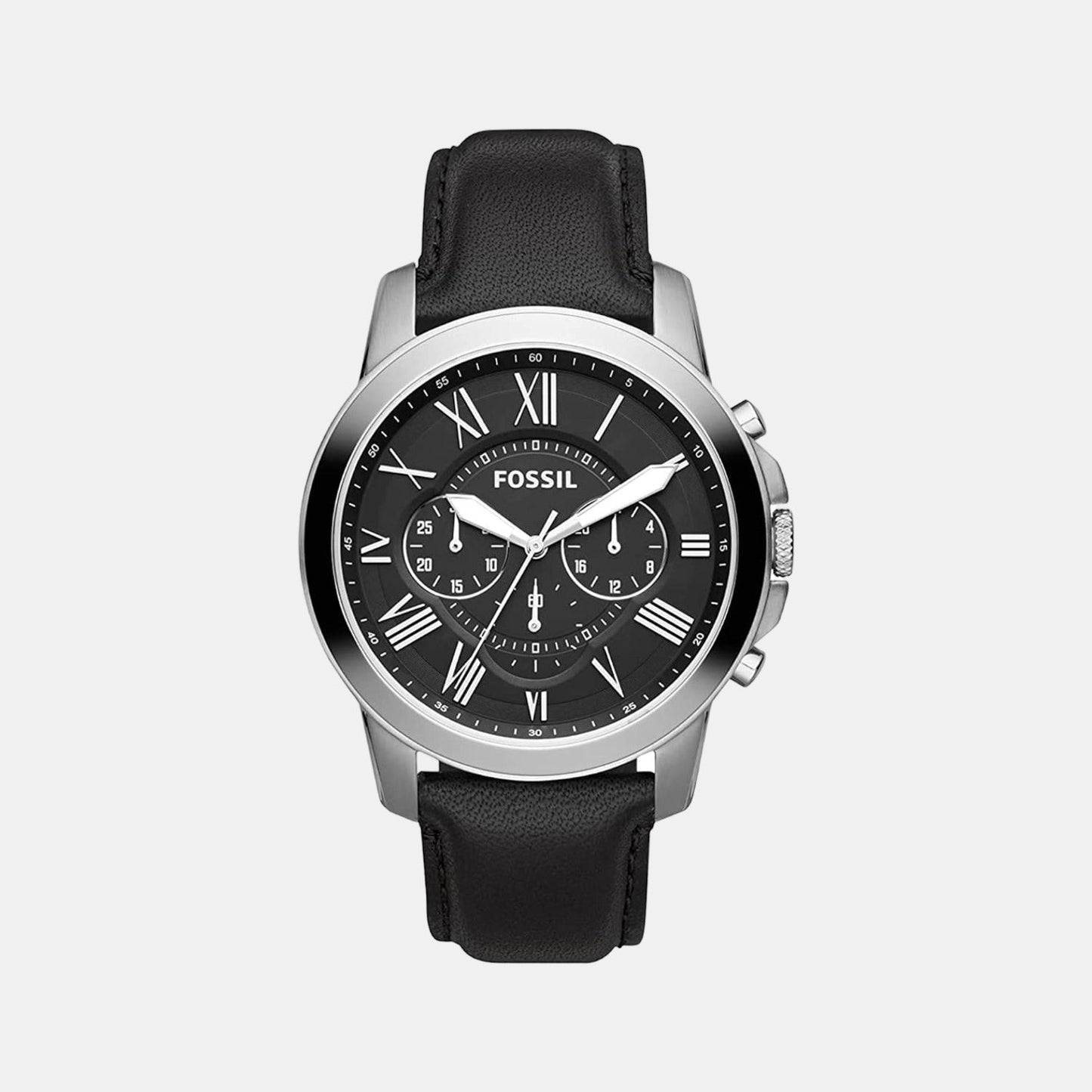 Men Quartz Black Dial Chronograph Leather Watch FS4812IE