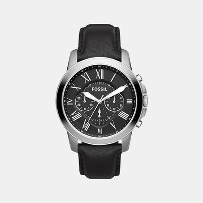 Men Quartz Black Dial Chronograph Leather Watch FS4812IE
