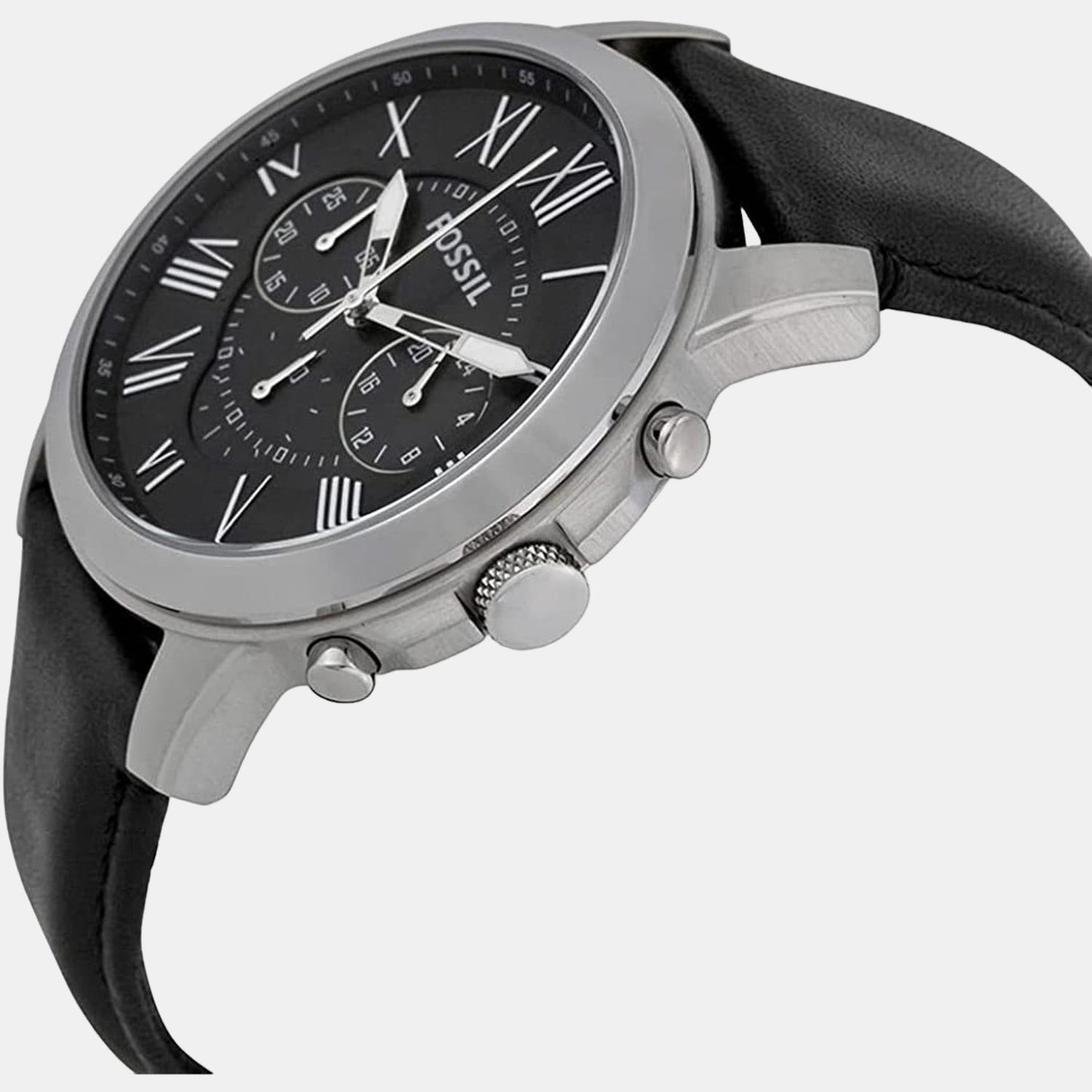 Men Quartz Black Dial Chronograph Leather Watch FS4812IE