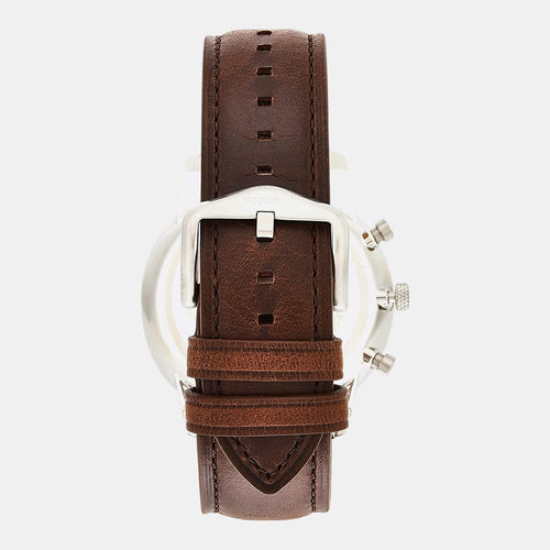 Neutra Men Quartz Cream Dial Chronograph Leather Watch FS5380