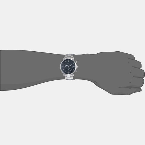 Neutra Men Quartz Black Dial Analog Stainless Steel Watch FS5384