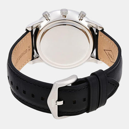 Neutra Men Quartz Black Dial Chronograph Leather Watch FS5452