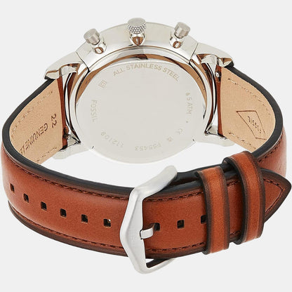 Neutra Men Quartz Blue Dial Chronograph Leather Watch FS5453