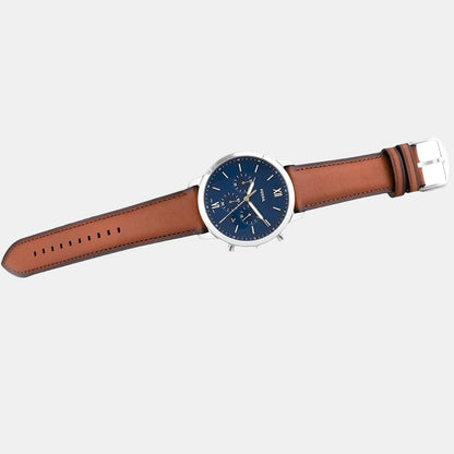 Neutra Men Quartz Blue Dial Chronograph Leather Watch FS5453