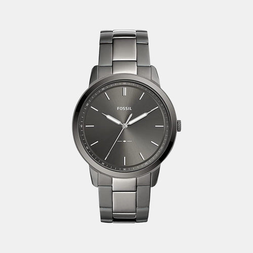 The Minimalist 3H Men Quartz Grey Dial Analog Stainless Steel Watch FS5459