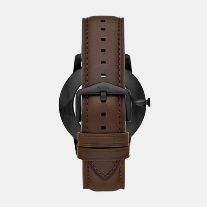 The Minimalist 3H Men Quartz Brown Dial Analog Leather Watch FS5551