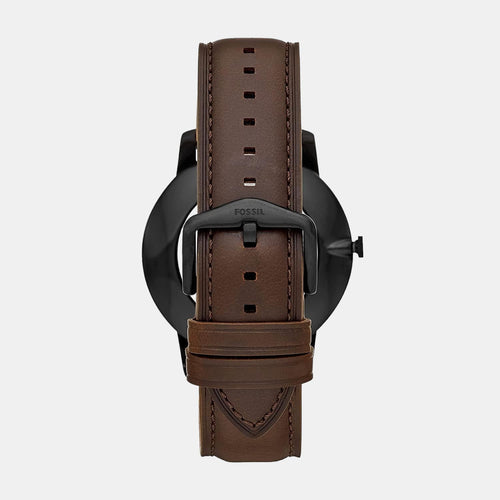 The Minimalist 3H Men Quartz Brown Dial Analog Leather Watch FS5551