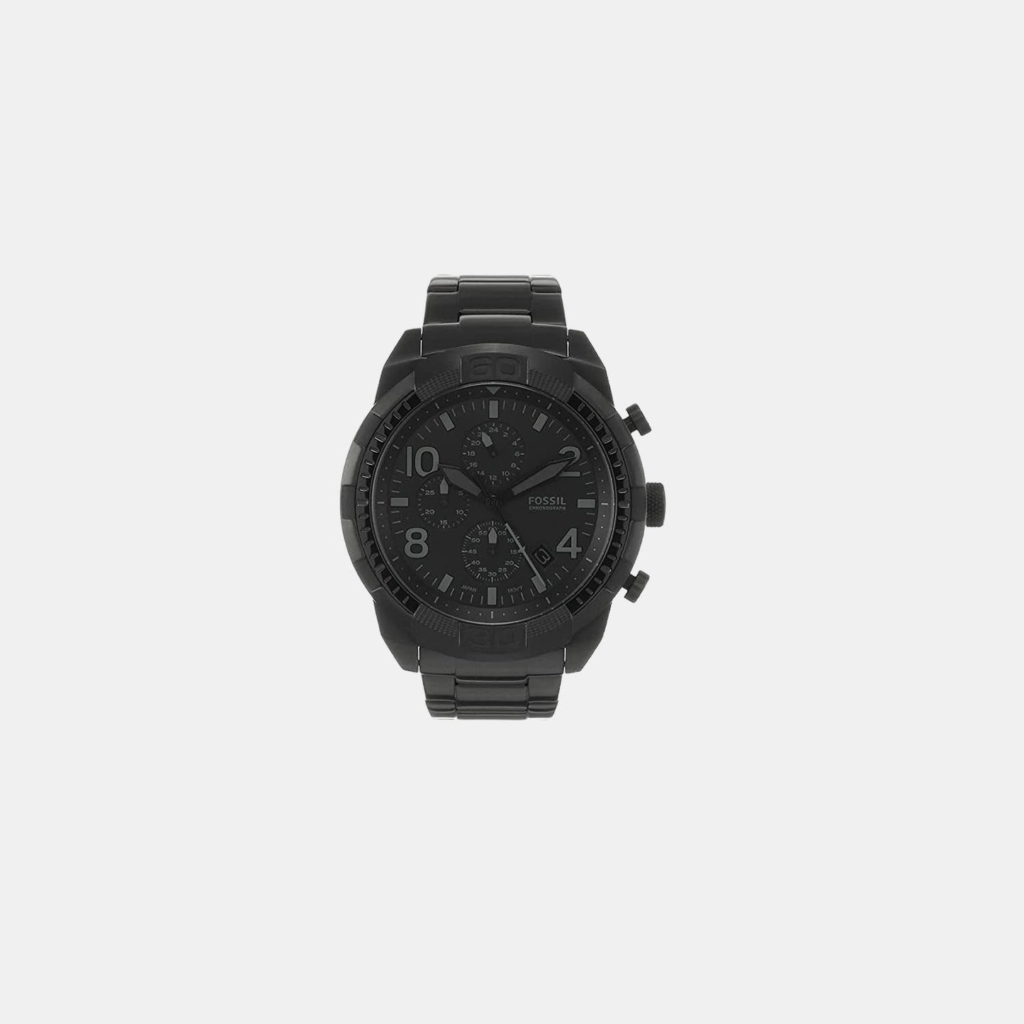 Bronson Men Quartz Black Dial Chronograph Stainless Steel Watch FS5712