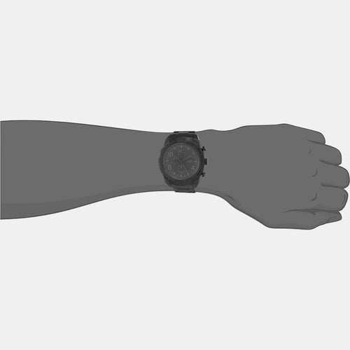 Bronson Men Quartz Black Dial Chronograph Stainless Steel Watch FS5712I