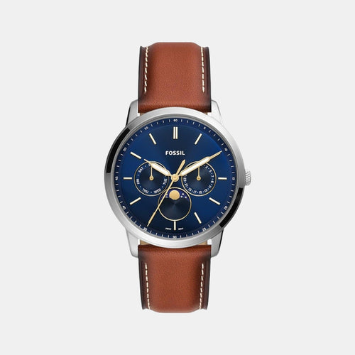 Neutra Men Quartz Blue Dial Chronograph Leather Watch FS5903