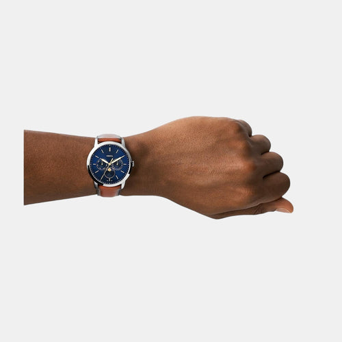 Neutra Men Quartz Blue Dial Chronograph Leather Watch FS5903