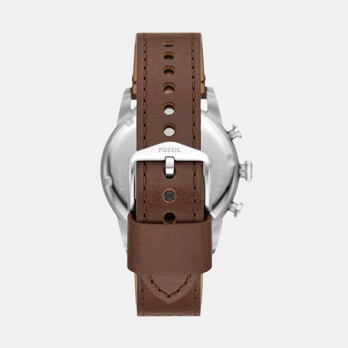 Sport Tourer Men Quartz Cream Dial Chronograph Leather Watch FS6042