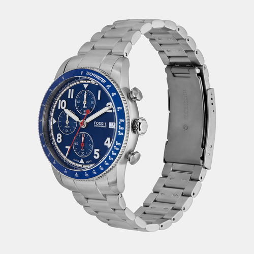 Sport Tourer Men Quartz Blue Dial Chronograph Stainless Steel Watch FS6047