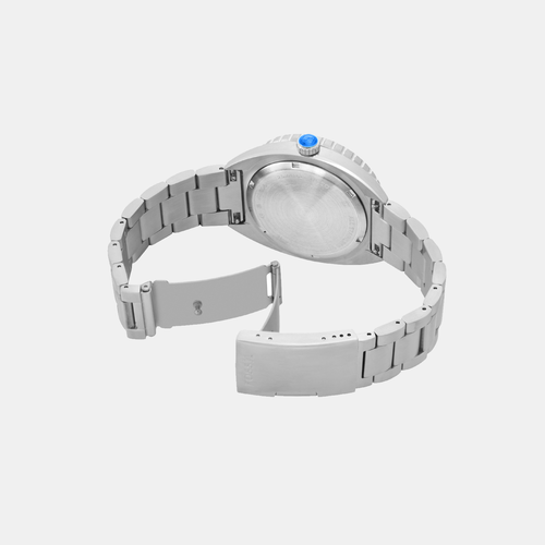 Breaker Men Quartz Blue Dial Analog Stainless Steel Watch FS6064