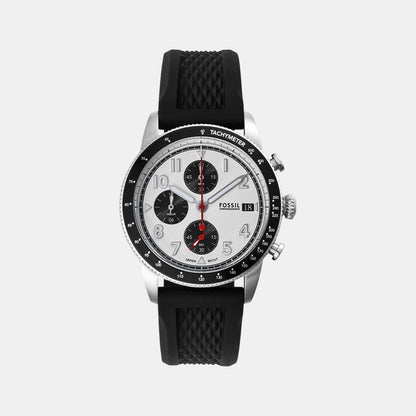 Sport Tourer Men Quartz White Dial Chronograph Silicone Watch FS6087