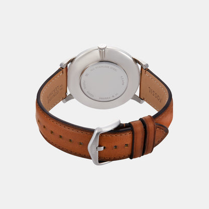 Minimalist Men Quartz Green Dial Analog Leather Watch FS6094