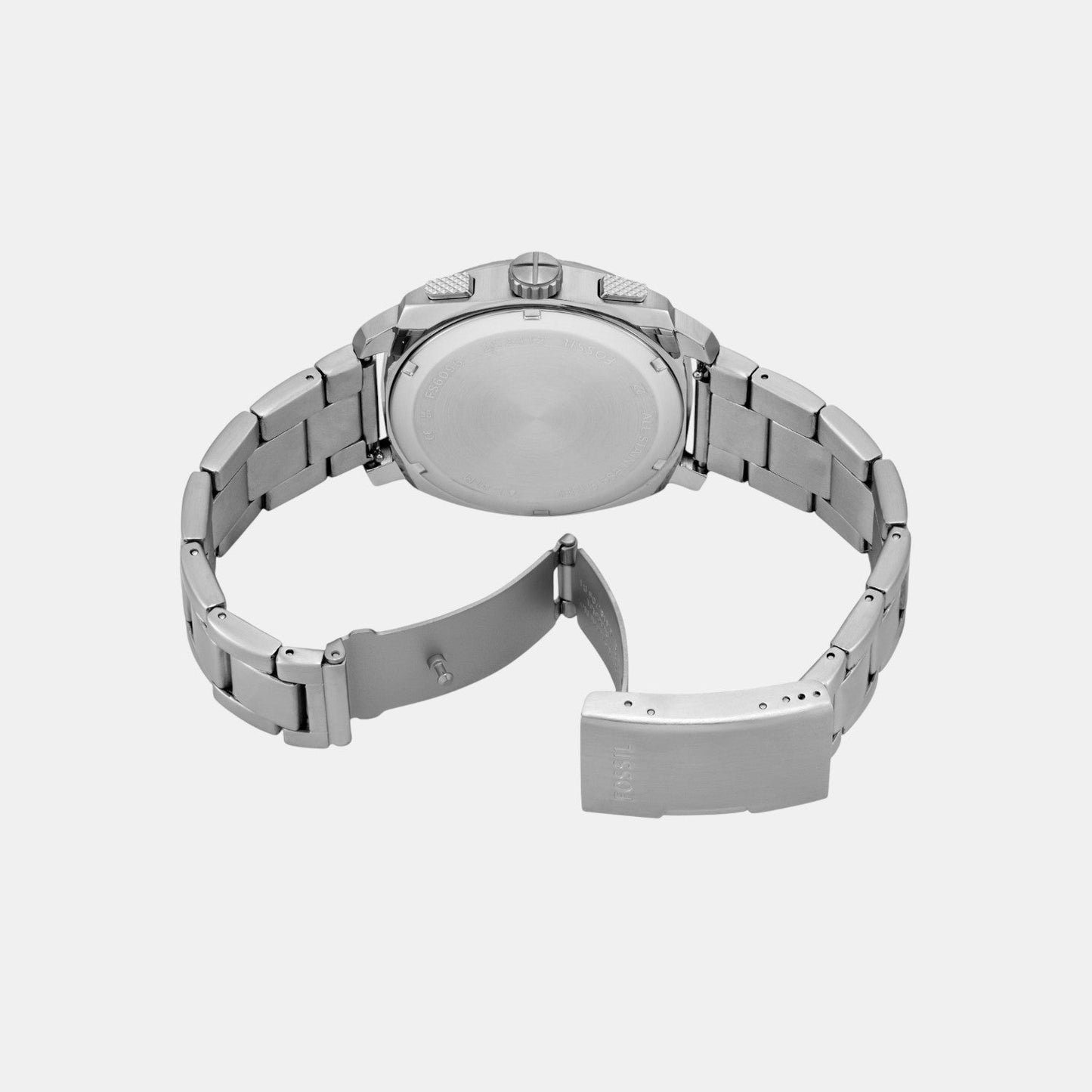Machine Men Quartz Blue Dial Chronograph Stainless Steel Watch FS6096
