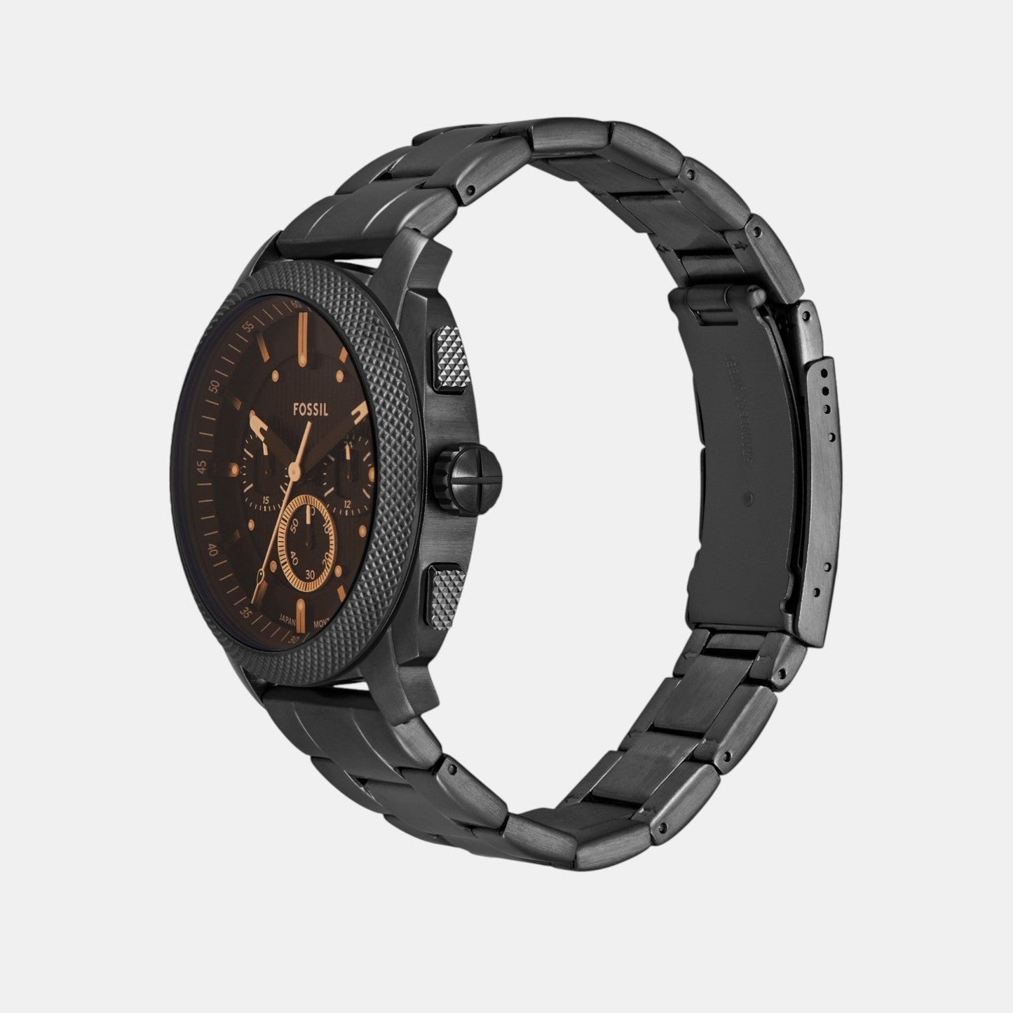 Machine Men Quartz Black Dial Chronograph Stainless Steel Watch FS6097
