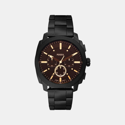 Machine Men Quartz Black Dial Chronograph Stainless Steel Watch FS6097