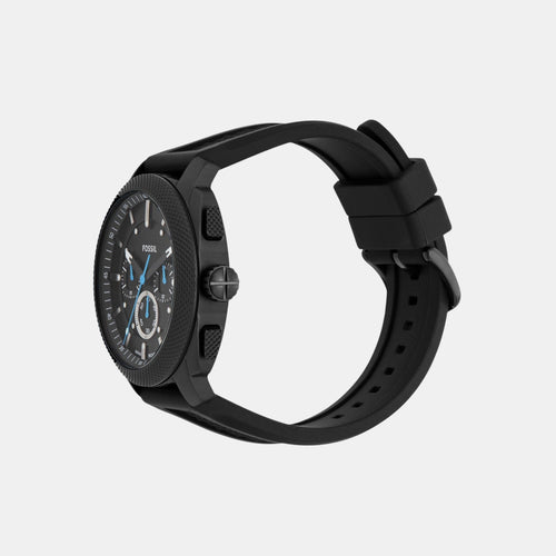 Machine Men Quartz Black Dial Chronograph Silicone Watch FS6099