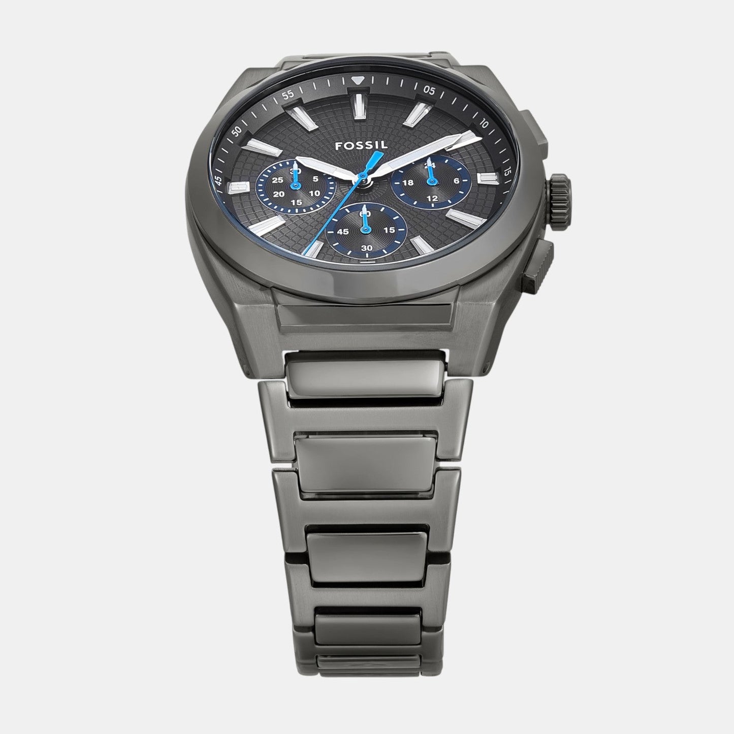 Everett Men Quartz Grey Dial Chronograph Stainless Steel Watch FS6107