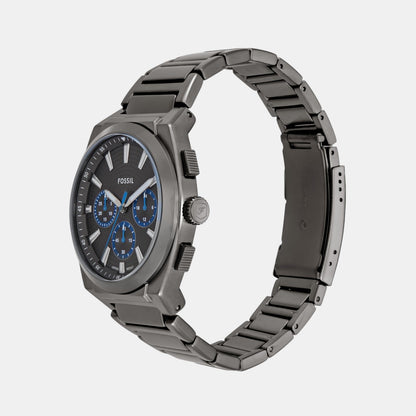 Everett Men Quartz Grey Dial Chronograph Stainless Steel Watch FS6107