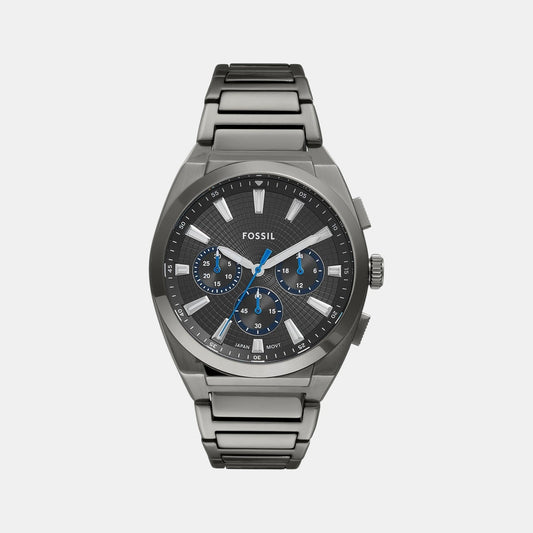 Everett Men Quartz Grey Dial Chronograph Stainless Steel Watch FS6107