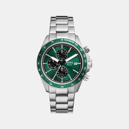 Autocross Men Quartz Green Dial Chronograph Stainless Steel Watch FS6127