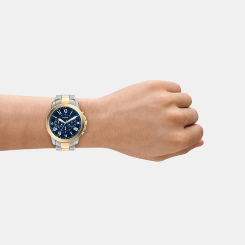 Grant Men Quartz Blue Dial Chronograph Stainless Steel Watch FS6132
