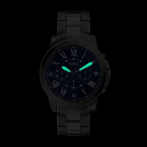 Grant Men Quartz Blue Dial Chronograph Stainless Steel Watch FS6133