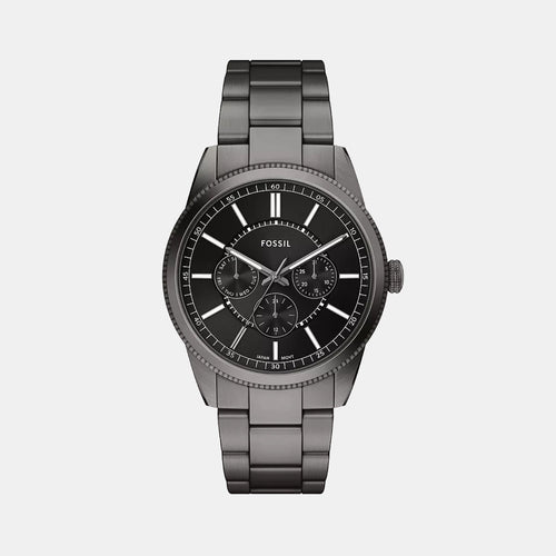Pearson Men Quartz Black Dial Multi-Function Stainless Steel Watch FS6136