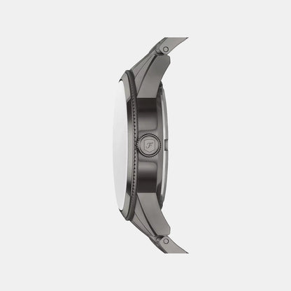 Pearson Men Quartz Black Dial Multi-Function Stainless Steel Watch FS6136
