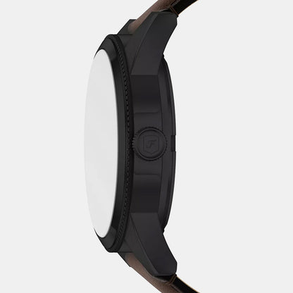 Pearson Men Quartz Black Dial Analog Leather Watch FS6138