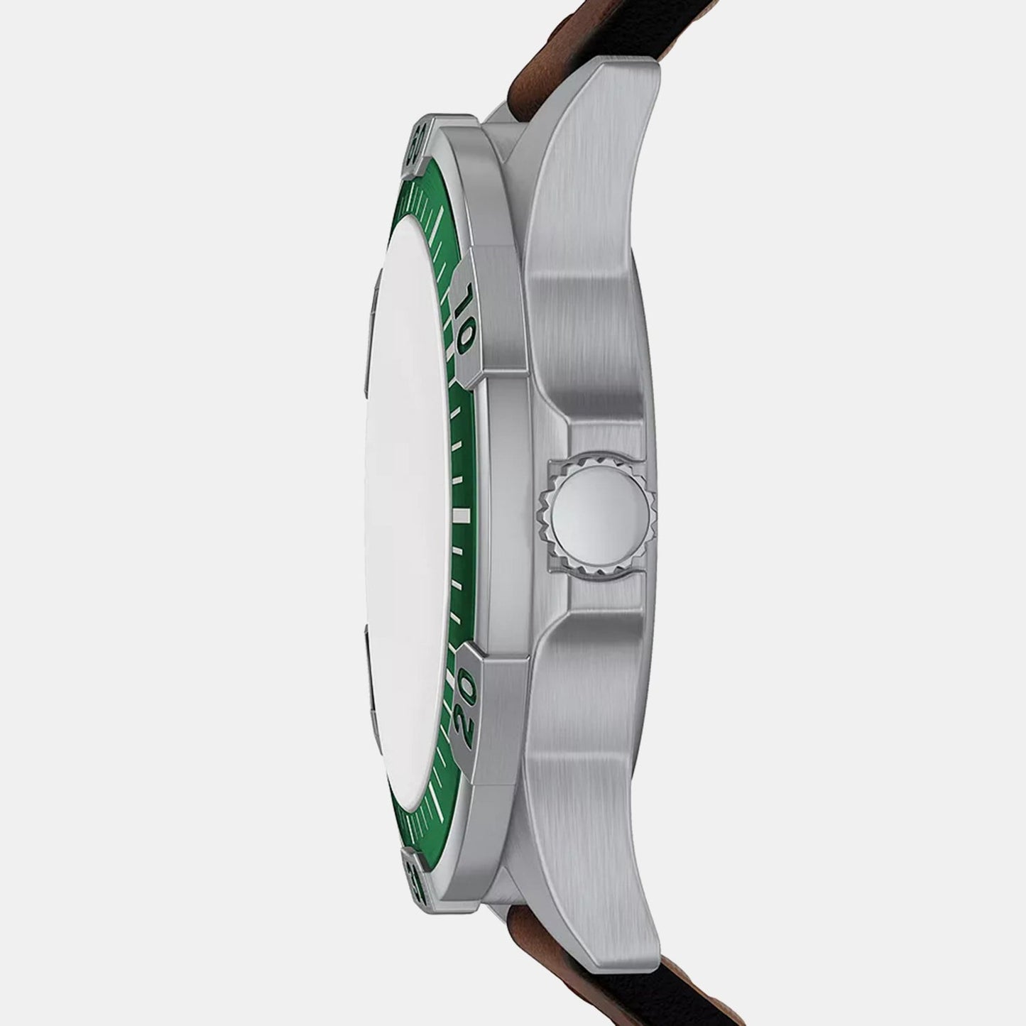 Garrett Men Quartz Green Dial Analog Leather Watch FS6147