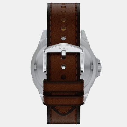 Garrett Men Quartz Green Dial Analog Leather Watch FS6147