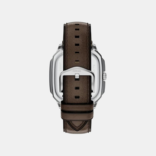 Crosby Men Quartz Green Dial Analog Leather Watch FS6150