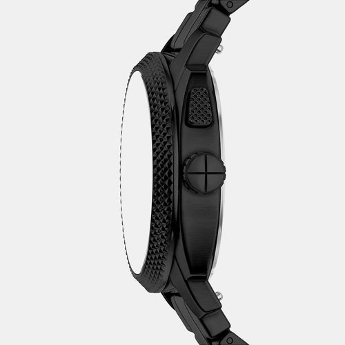 Machine Big Tic Men Quartz Black Dial Analog-Digital Stainless Steel Watch FS6156