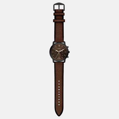 Neutra Men Quartz Brown Dial Chronograph Leather Watch FS6163