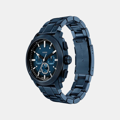 Machine Men Quartz Blue Dial Chronograph Stainless Steel Watch FS6167