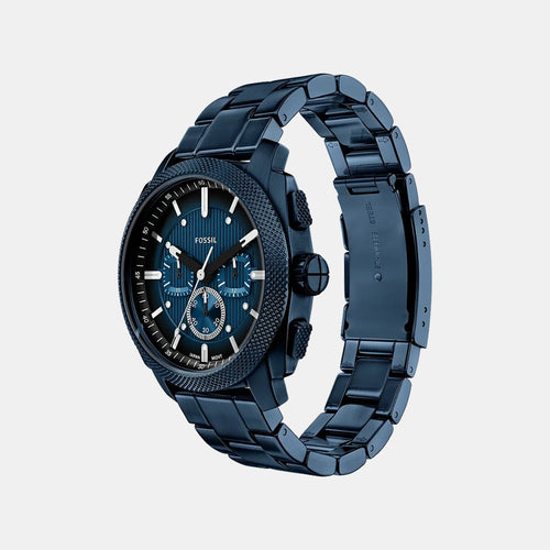 Machine Men Quartz Blue Dial Chronograph Stainless Steel Watch FS6167
